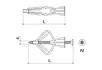 WKRĘT-MET Kołki do karton gipsu 10 x 50 nylon (100szt), miniatura 2