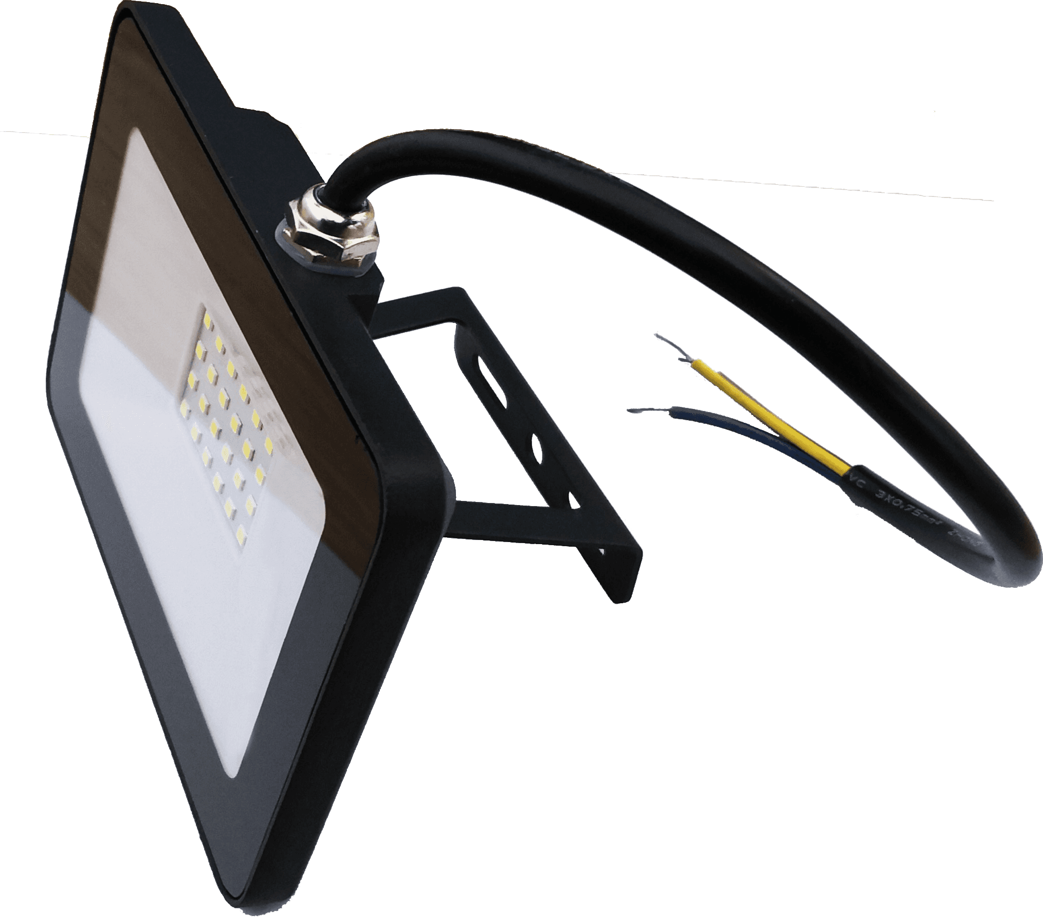 POLMARK Lampa LED SLIM 50W/4000lm/6000-6500K/IP65, Czarna obudowa, Zimna biel