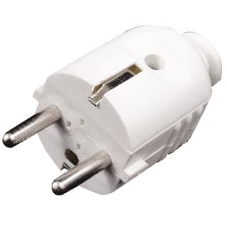 POLMARK Wtyczka prosta 2p+Z 16A/250V Uni-Schuko + uchwyt