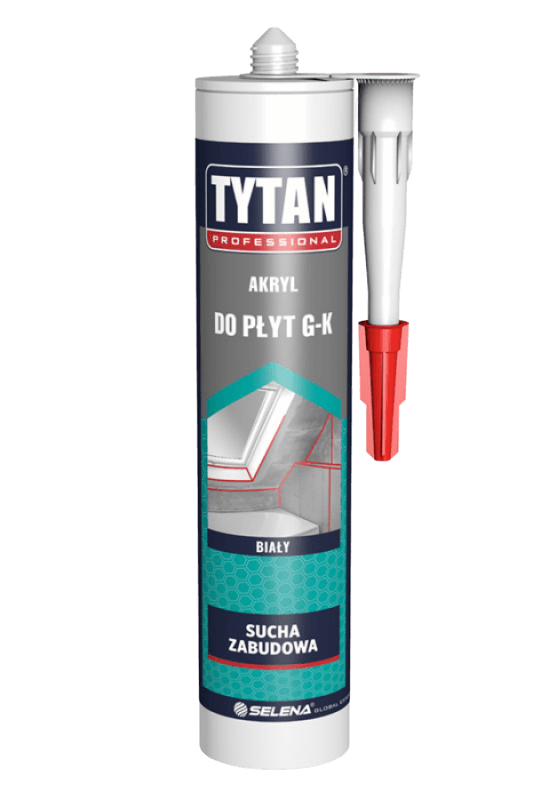 TYTAN PROFESSIONAL Akryl do płyt G-K 280 ml biały
