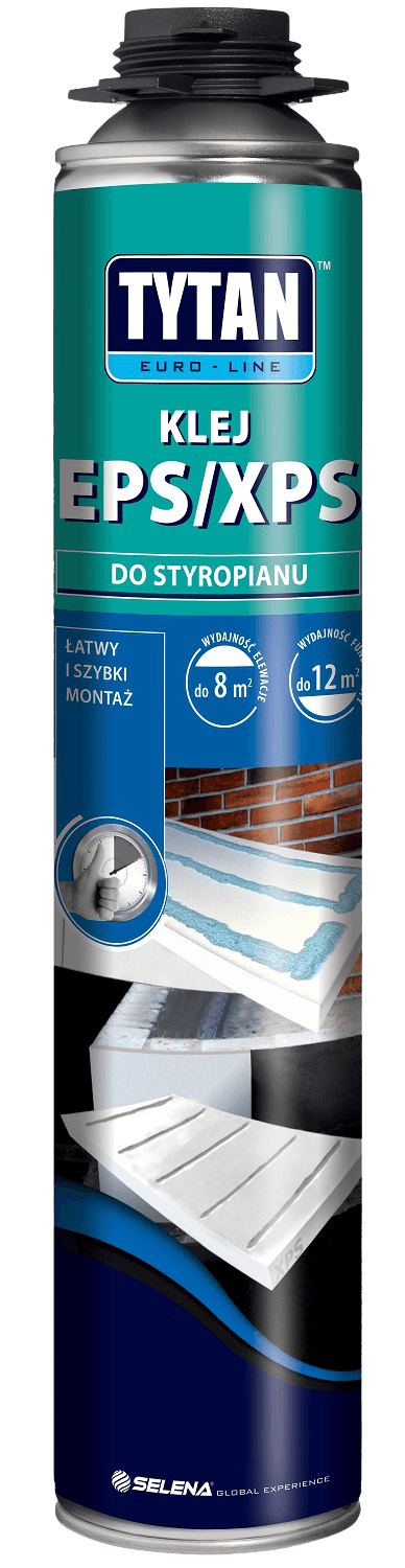 TYTAN EURO-LINE Klej Do Styropianu w Wersji Pistoletowej 750 ml  rękawiczki