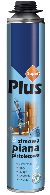 TYTAN SUPER PLUS Zimowa Piana Pistoletowa 750 ml  rękawiczki
