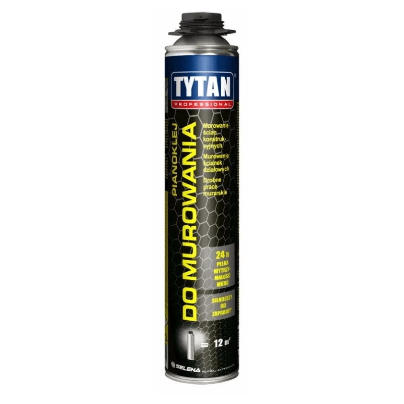 TYTAN PROFESSIONAL Pianoklej do murowania 870 ml szary  rękawiczki