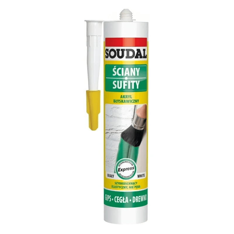 SOUDAL Akryl EXPRESS ACRYL biały 280 mL, zdjęcie 1