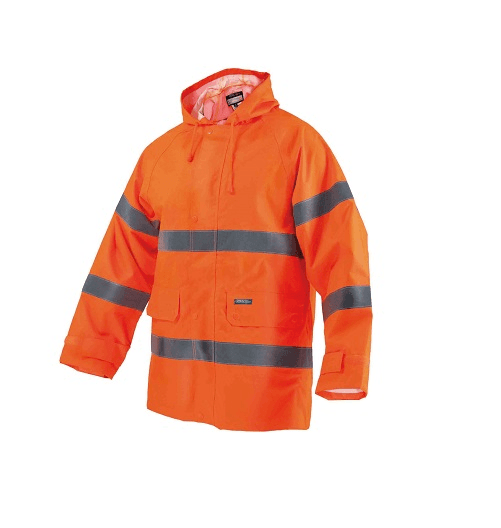 STALCO Kurtka odblaskowa przeciwdeszczowa "ROLLY HI-VIS", Pomarańczowy (rozmiar M)