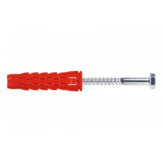 WKRĘT-MET Kołki uniwersalne 10 x 50 z wkrętem z łbem sześciokątnym 6 x 70 (25szt), miniatura 2