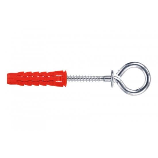 WKRĘT-MET Kołki uniwersalne z hakiem oczkowym 8,0 x 40 (25szt), miniatura 3