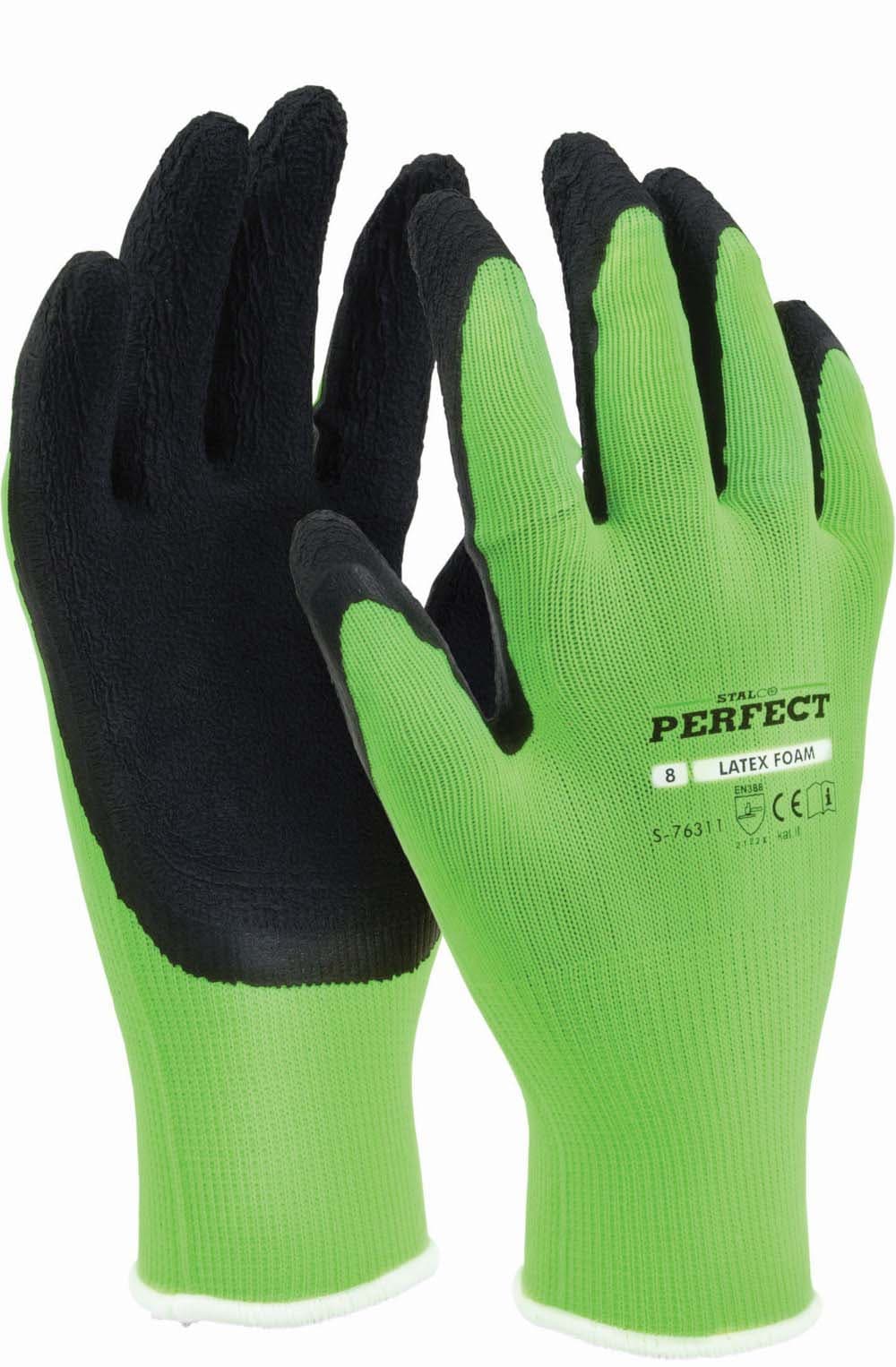 STALCO Rękawice poliestrowe "Latex Foam"