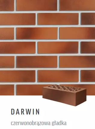 Cegła klinkierowa Roben Darwin 38 (czerwonobrązowa gładka)
