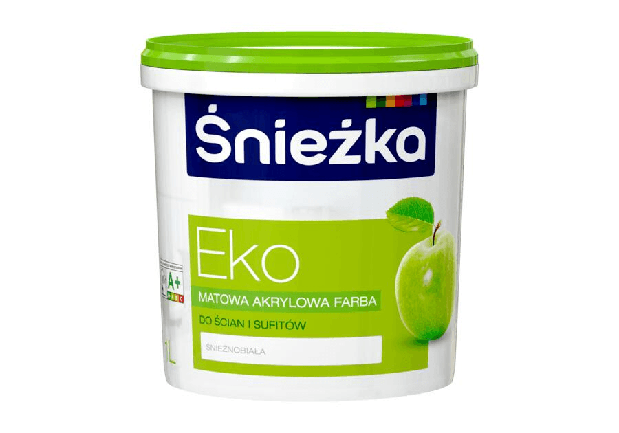 ŚNIEŻKA Farba do ścian i sufitów EKO biała, 1l