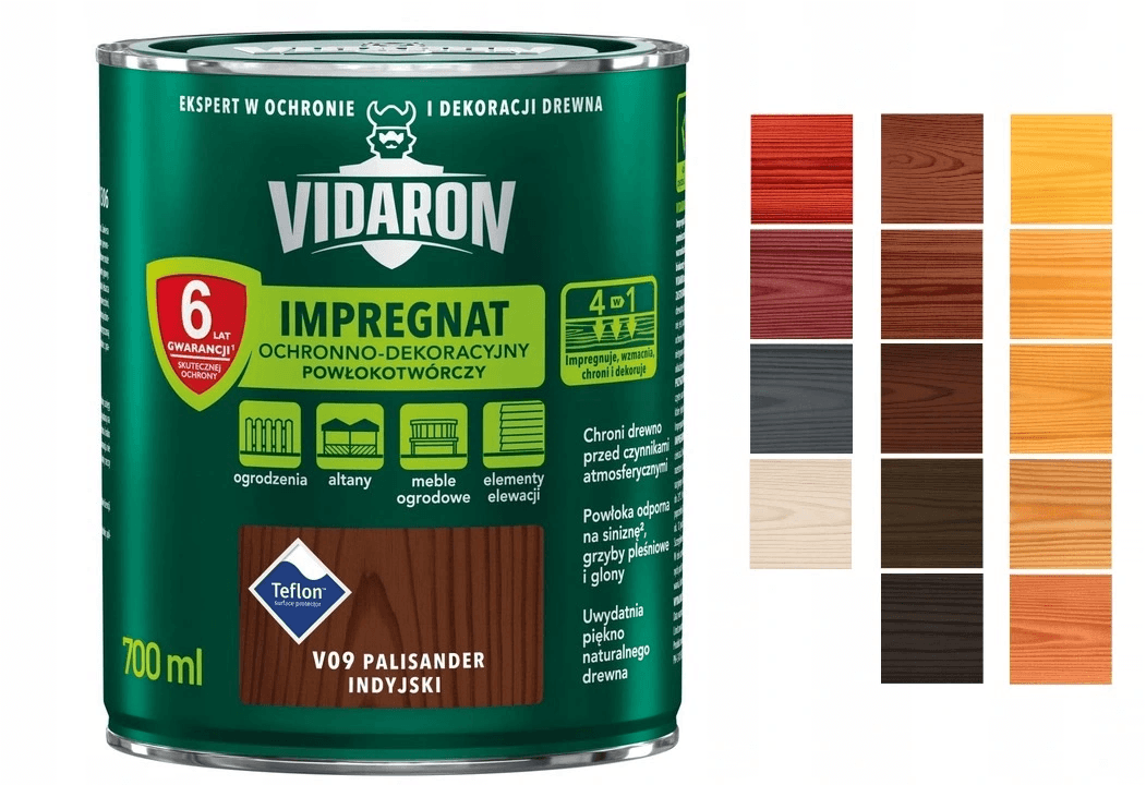 VIDARON Impregnat P 5l, V10 wenge afrykański