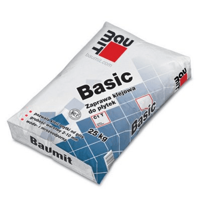 BAUMIT Zaprawa klejowa do płytek 2-10 mm Basic, 25kg