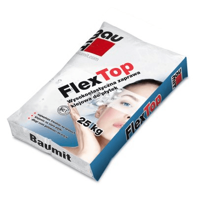 BAUMIT Wysokoelastyczna zaprawa klejowa do płytek 2-10 mm FlexTop, 25kg
