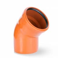 Kolano kanalizacyjne PCV 110/45°