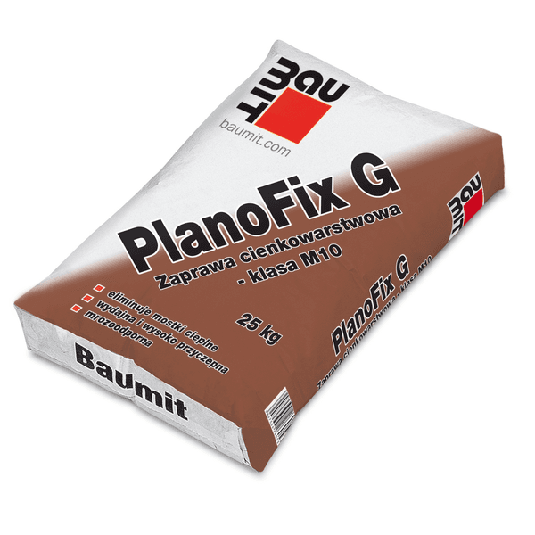 BAUMIT Zaprawa cienkowarstwowa szara - klasa M10 PlanoFix G, 25kg