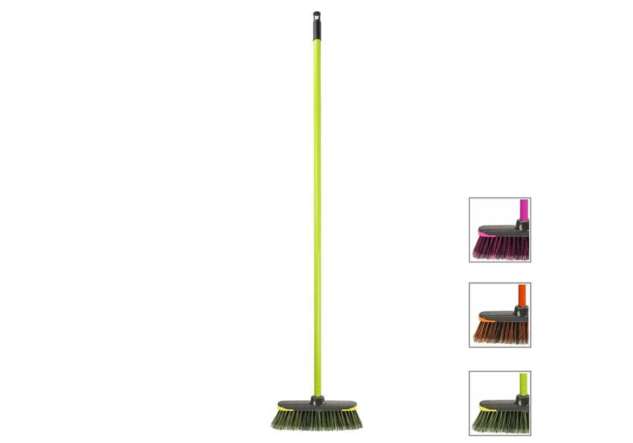RAVI Miotła z kijem DARK NEON 120cm