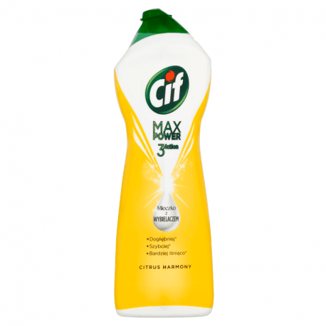 CIF MAX POWER Mleczko do czyszczenia CITRUS 1001g