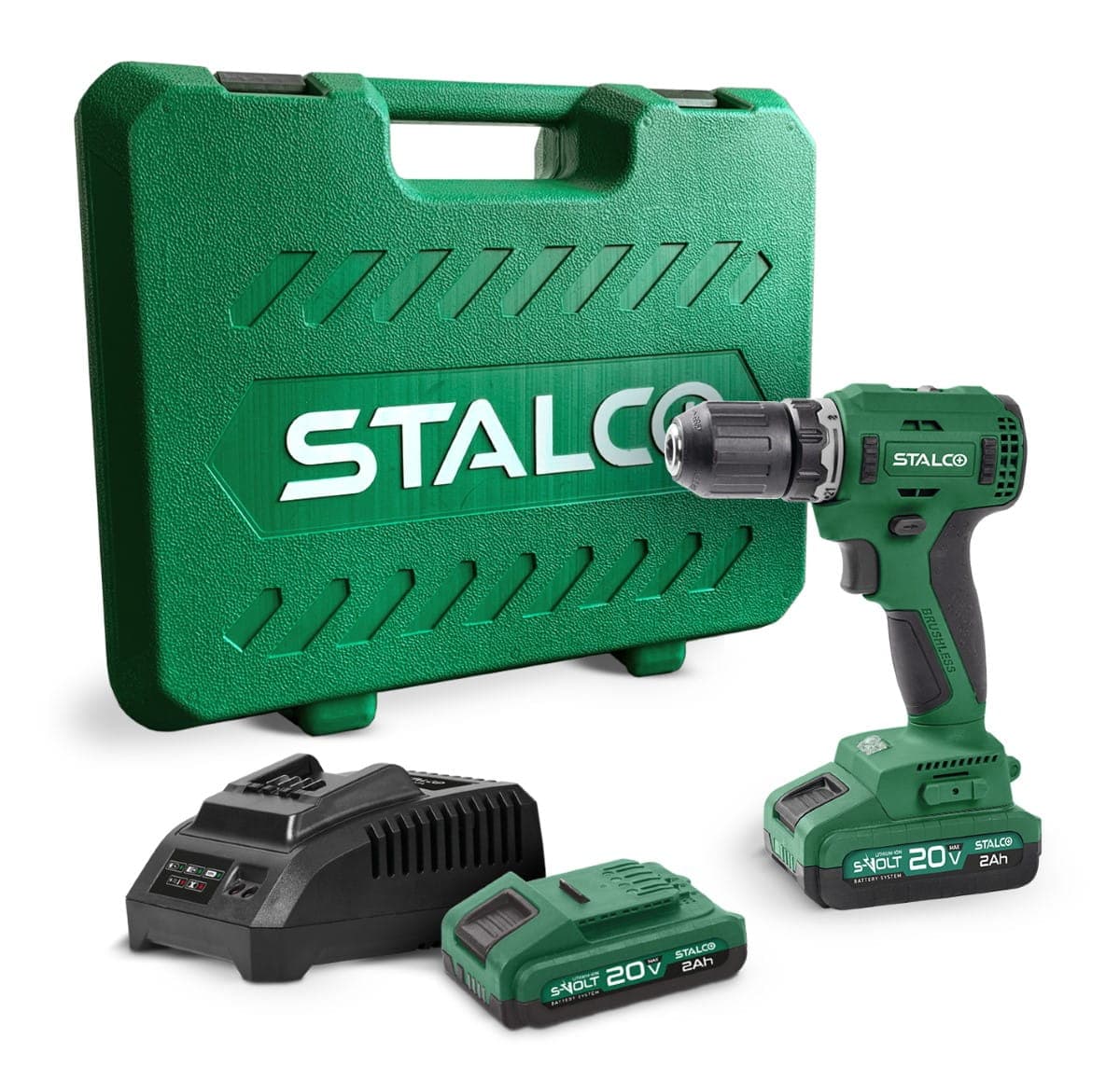 STALCO Zestaw wiertarko-wkrętarka DS20-55BL AKU 2x 2Ah