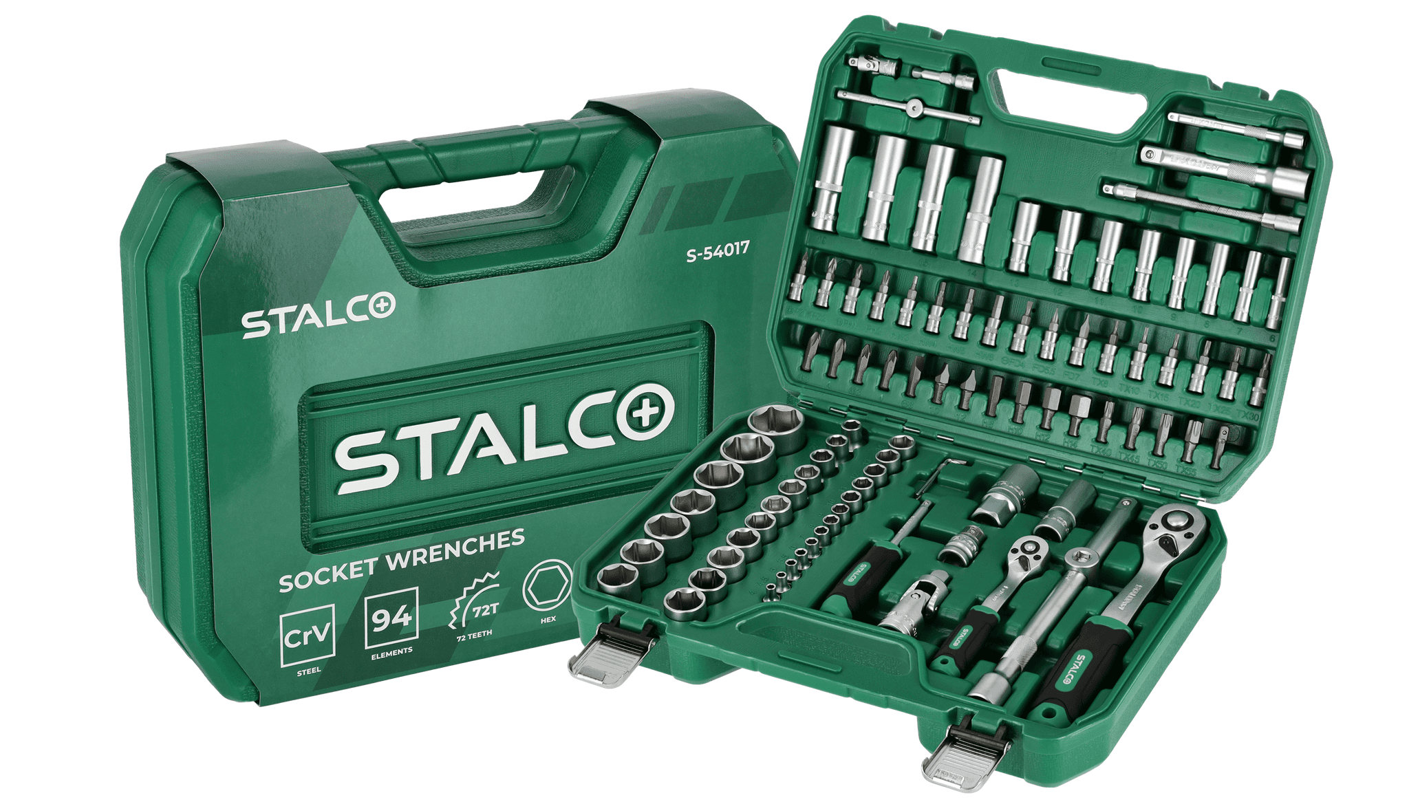 STALCO Zestaw kluczy nasadowych 94 el.