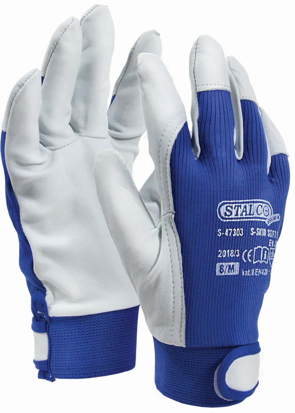 STALCO Rękawice skórzane "S-Skin Soft B", miniatura 4