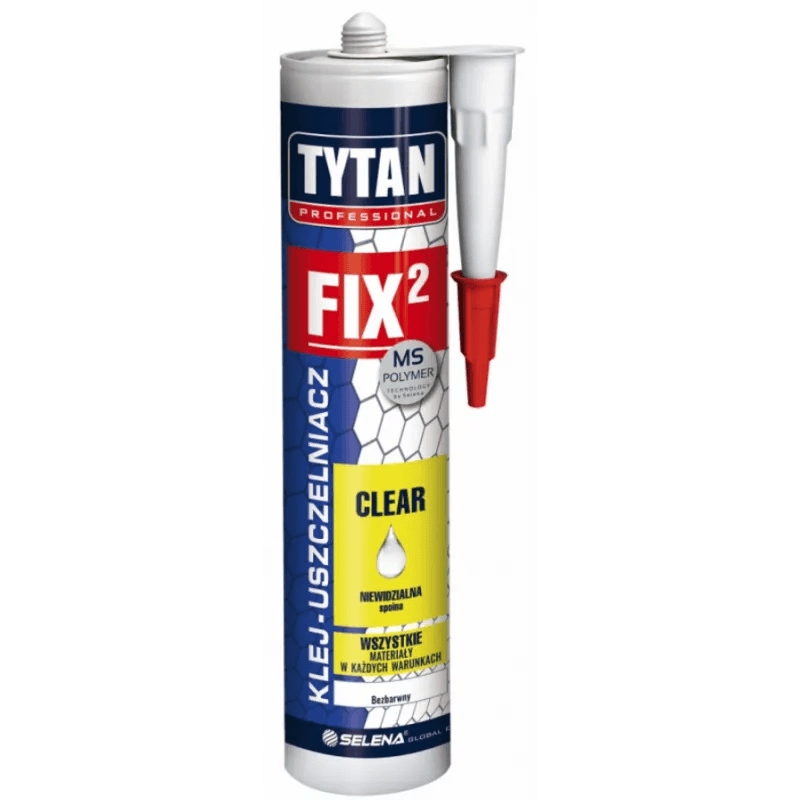 TYTAN PROFESSIONAL FIX2 CLEAR Klej montażowy 290 ml bezbarwny, miniatura 2