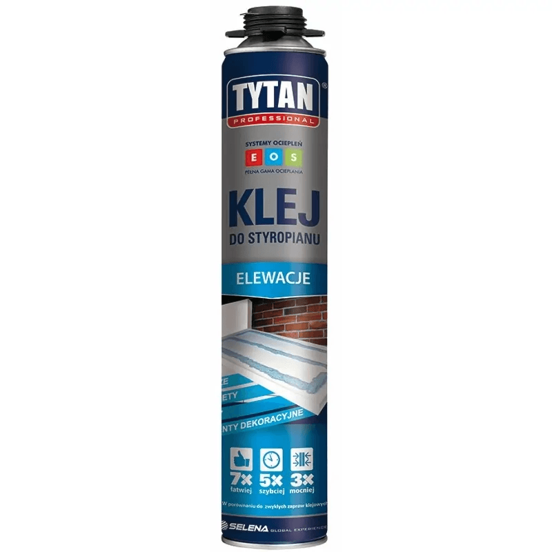 TYTAN PROFESSIONAL Eos Klej Do Styropianu w wersji pistoletowej 750 ml niebieski rękawiczki, miniatura 2