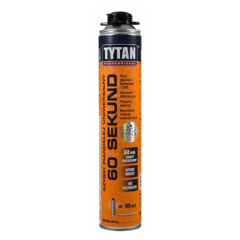 TYTAN PROFESSIONAL 60 Sekund Szybki Pianoklej Uniwersalny W Wersji Pistoletowej 750 ml  rękawiczki, miniatura 2