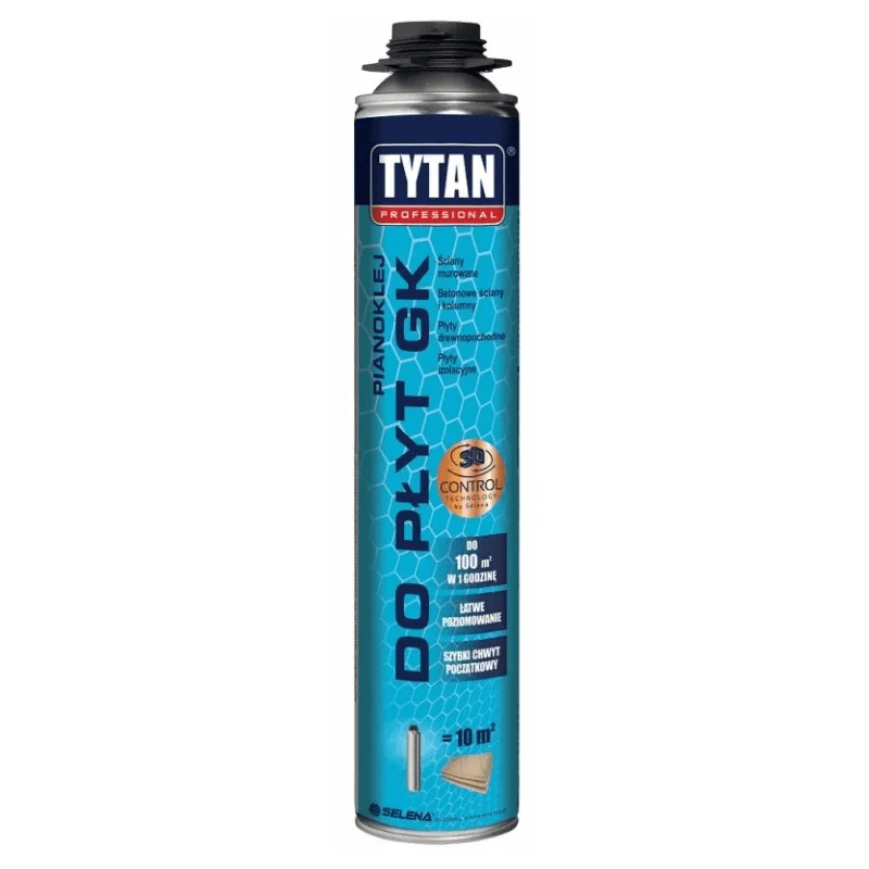 TYTAN PROFESSIONAL Pianoklej do płyt GK W Wersji Pistoletowej 830 ml  rękawiczki, miniatura 2