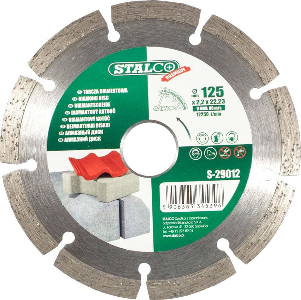 STALCO Tarcza diamentowa segmentowa do cięcia na sucho i na mokro, 230mm, miniatura 2