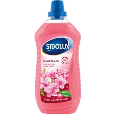 SIDOLUX 1000ml uniwersalny płyn do mycia - KWIAT JAPOŃSKIEJ WIŚNI