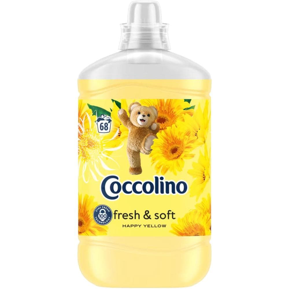 COCCOLINO 1,7l /68p płyn do płukania  HAPPY YELLOW