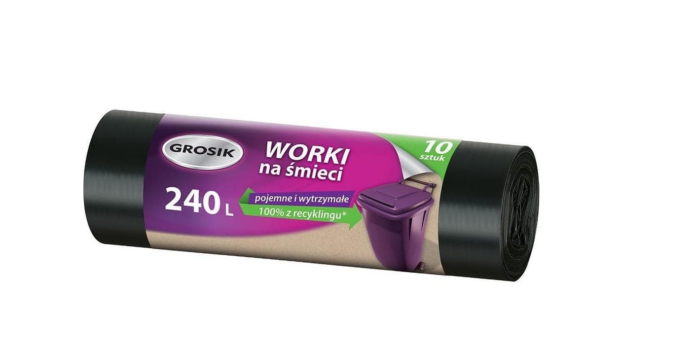 GR Worki LD 240l 10szt czarne