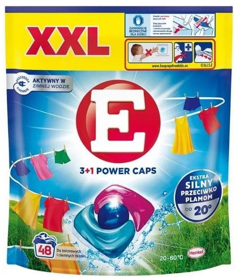 E POWER CAPS kapsułki do prania KOLOR + CIEMNE