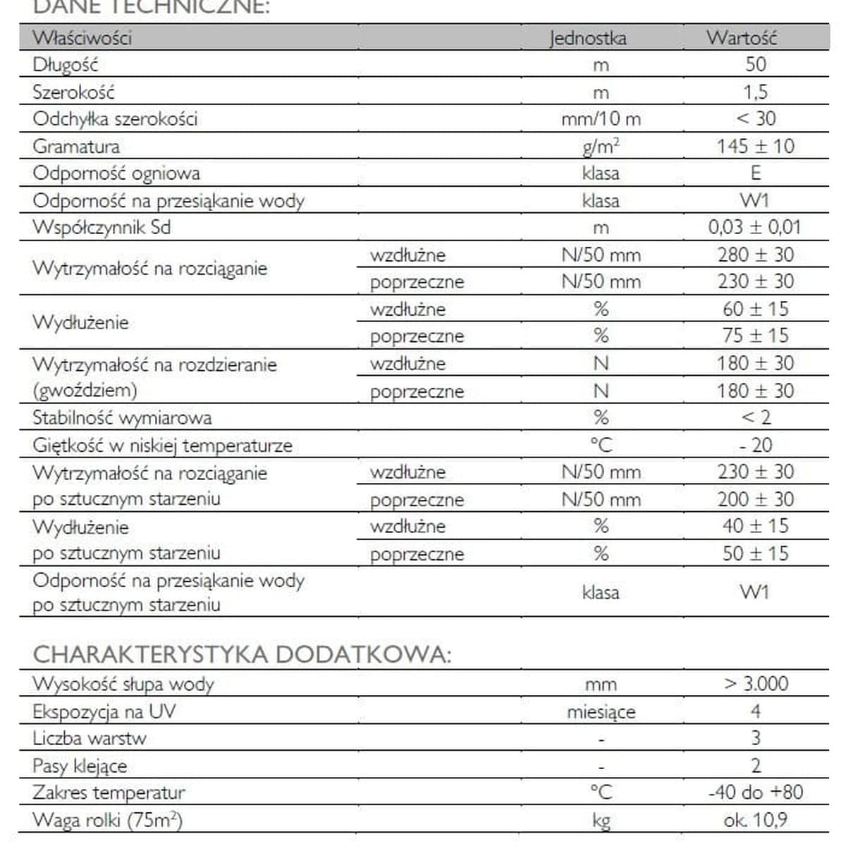 BRAAS Membrana dachowa Divoroll Kompakt 2S (150 cm, 50 mb), miniatura 2