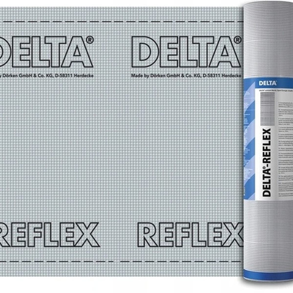 DORKEN Energooszczędna wiatro- i paroizolacja DELTA®-REFLEX (1,5 m x 50 m), miniatura 2