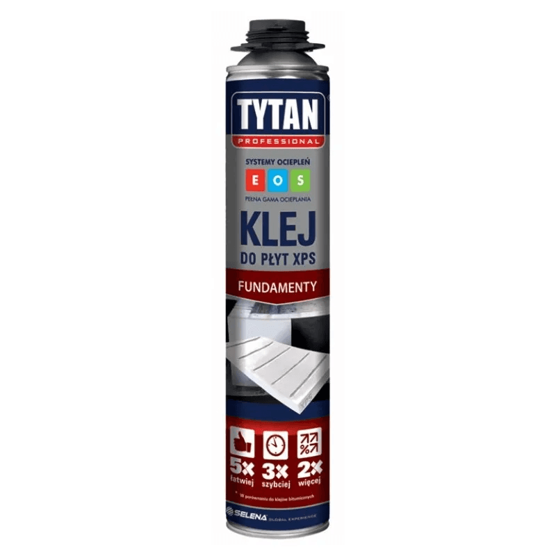TYTAN PROFESSIONAL Klej Do Płyt Xps w Wersji Pistoletowej 750 ml rękawiczki, zdjęcie 1