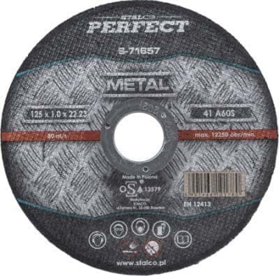 STALCO Tarcza do metalu płaska, 125x1,6, zdjęcie 1