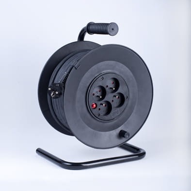 POLMARK Przedłużacz bębnowy 4gn z zabezpieczeniem termicznym 30 mb OMY 3x1,5