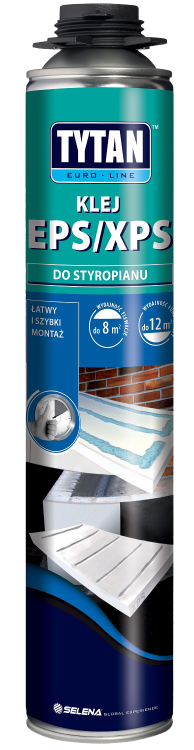 TYTAN EURO-LINE Klej Do Styropianu w Wersji Pistoletowej 750 ml  rękawiczki