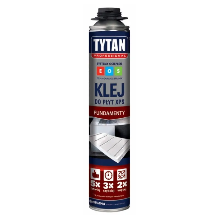 TYTAN PROFESSIONAL Klej Do Płyt Xps w Wersji Pistoletowej 750 ml  rękawiczki