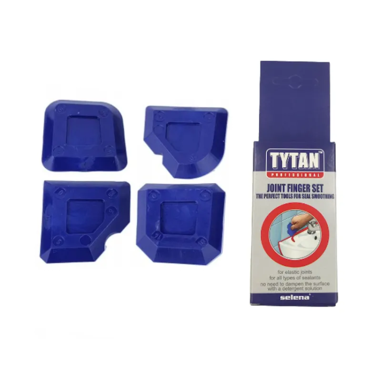 TYTAN PROFESSIONAL Zestaw kostek do wygładzania spoi 4 pcs niebieski