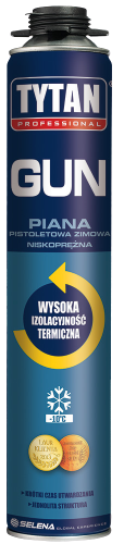 TYTAN PROFESSIONAL Gun Zimowa Piana Pistoletowa 750 ml rękawiczki