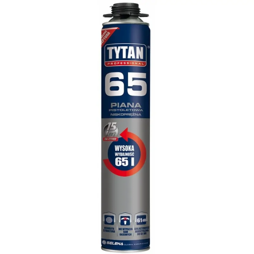 TYTAN PROFESSIONAL 65 Piana Pistoletowa 750 ml  rękawiczki