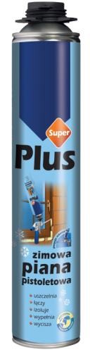 TYTAN SUPER PLUS Zimowa Piana Pistoletowa 750 ml rękawiczki