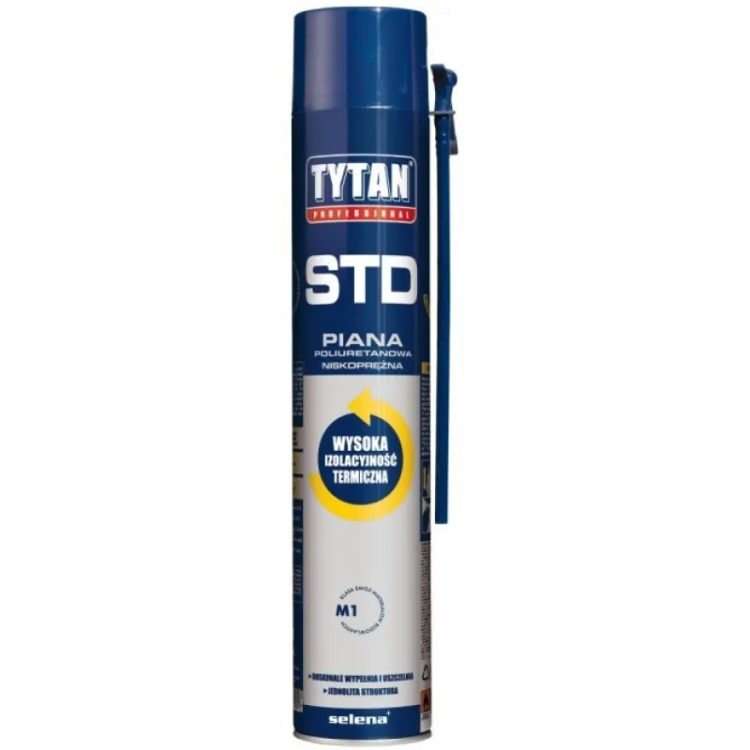 TYTAN PROFESSIONAL STD Wielosezonowa Piana Wężykowa ERGO 750 ml  rękawiczki litografia