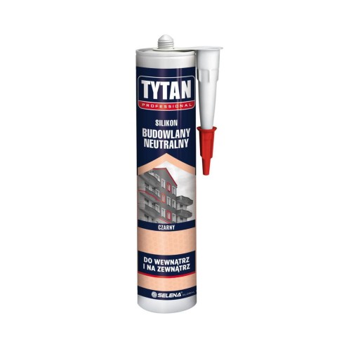 TYTAN PROFESSIONAL Silikon Budowlany Neutralny 280 ml czarny
