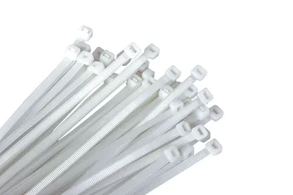 WKRĘT-MET Opaski zaciskowe białe, 3,75-250 (100szt)