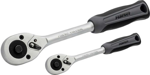 STALCO Rękojeść z grzechotką CR-V 1/4", 145mm