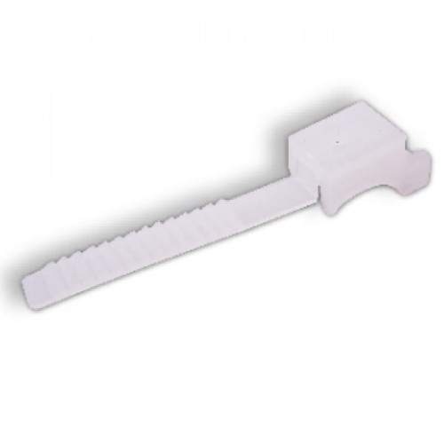 POLMARK Uchwyt natynkowy paskowy do rur i przewodów (fi max 22mm), Czarny