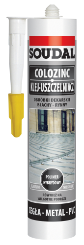 SOUDAL Klej uszczelniacz do blach COLOZINC czarnoszary 290 ml
